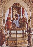 Ercole de Roberti Madonna with Child and Saints oil